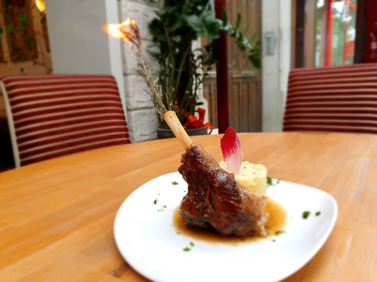 Souris d agneau purée