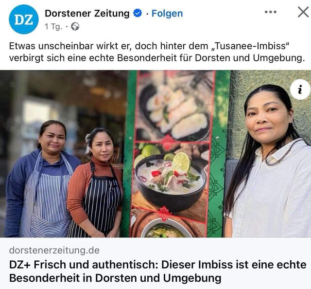 Mit Liebe und Leidenschaft: Dorstener Zeitung entdeckt die Köstlichkeiten unseres Thai-Imbisses