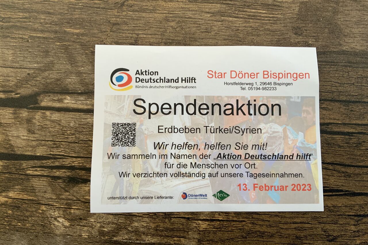 Wir sammeln für die Erdbebenregionen