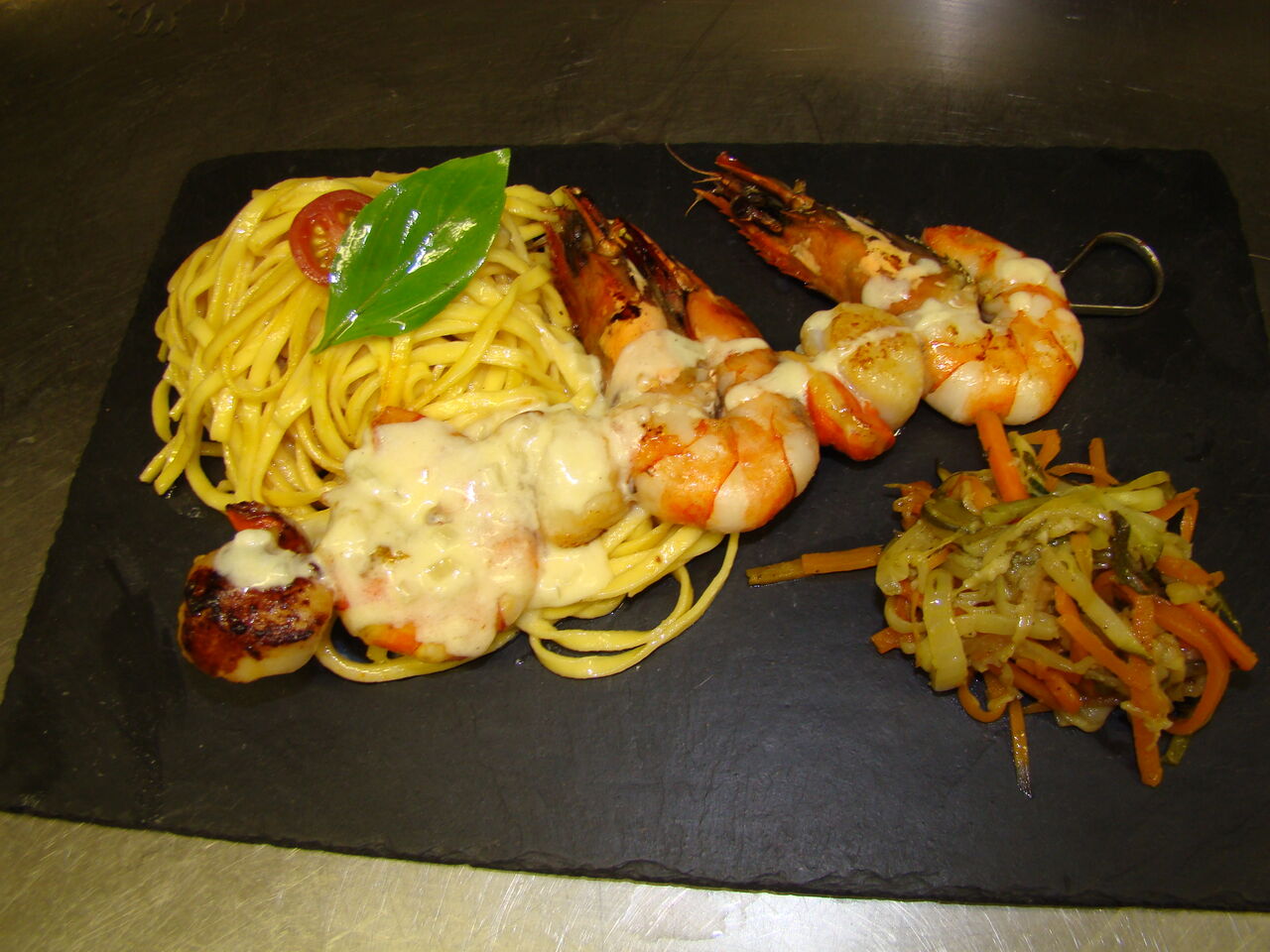 Noix de Saint Jacques et pâtes fraiches