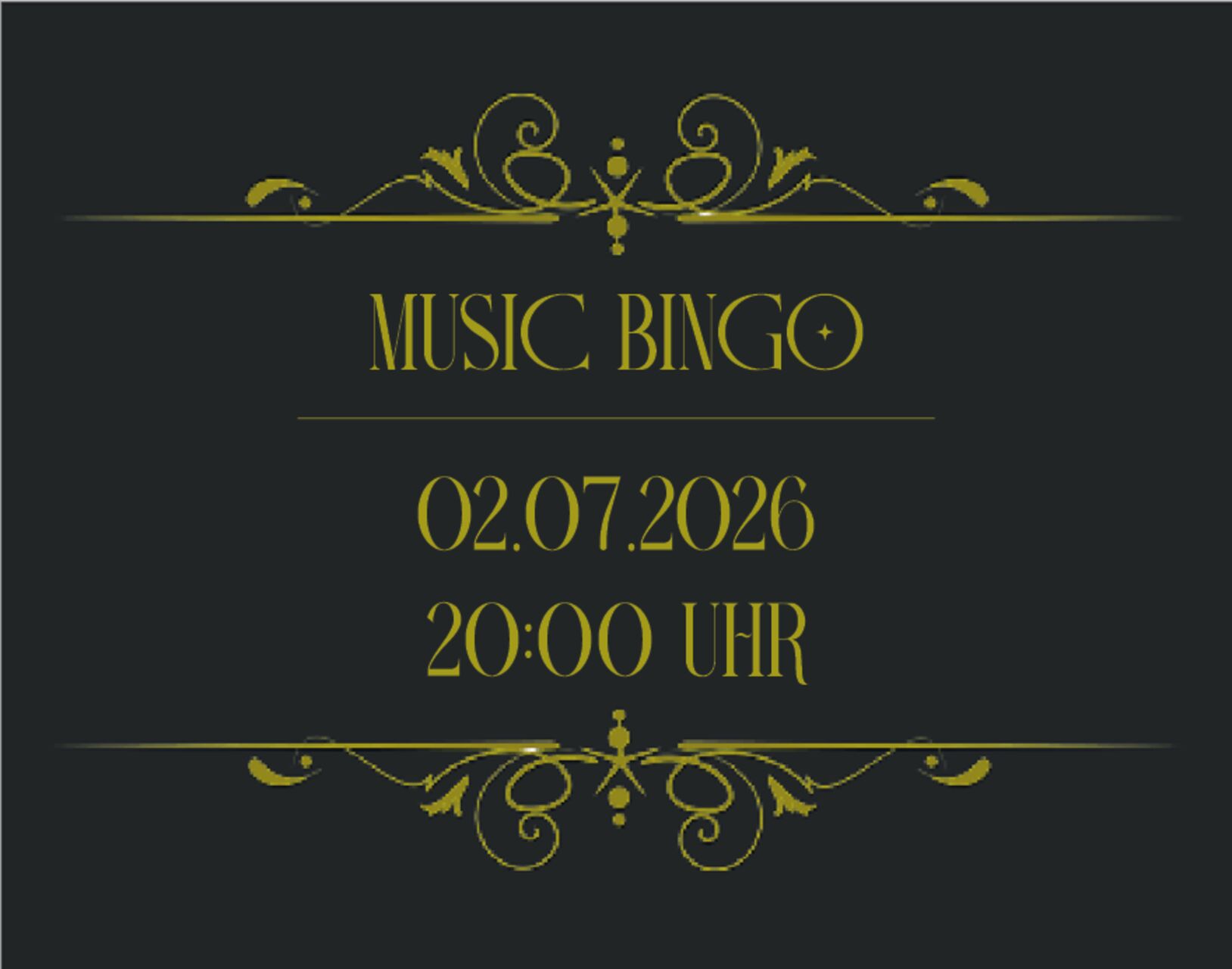 MUSIC BINGO