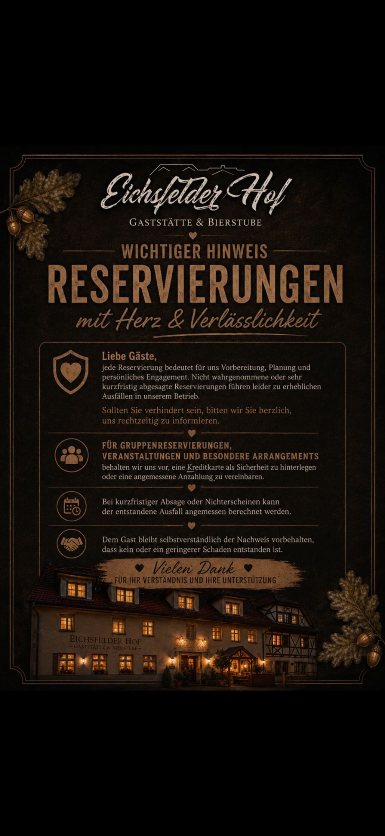 Information von Reservierungen