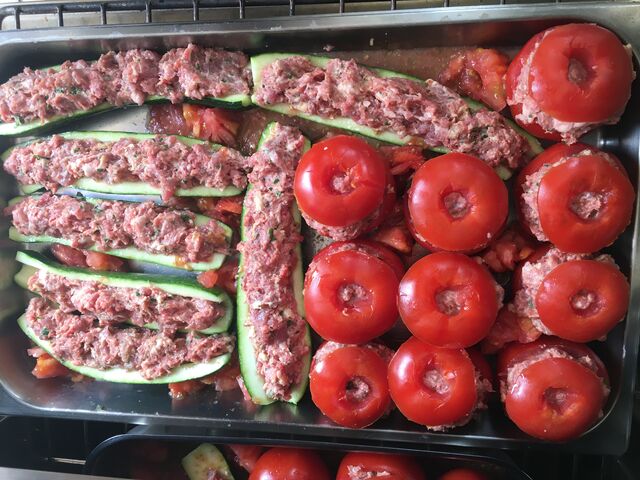 Plat petits farcis du jardin