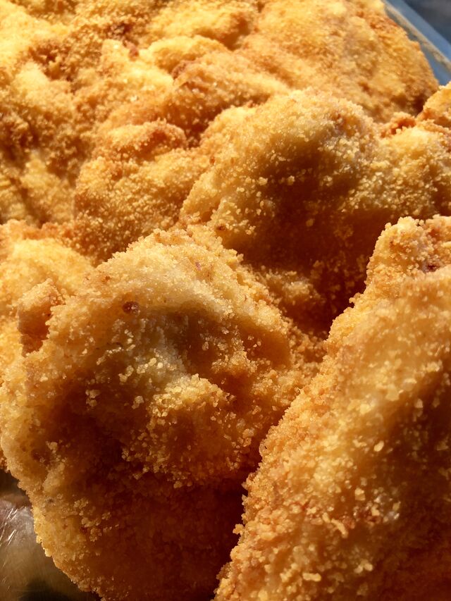 Poulet pané mariné au citron