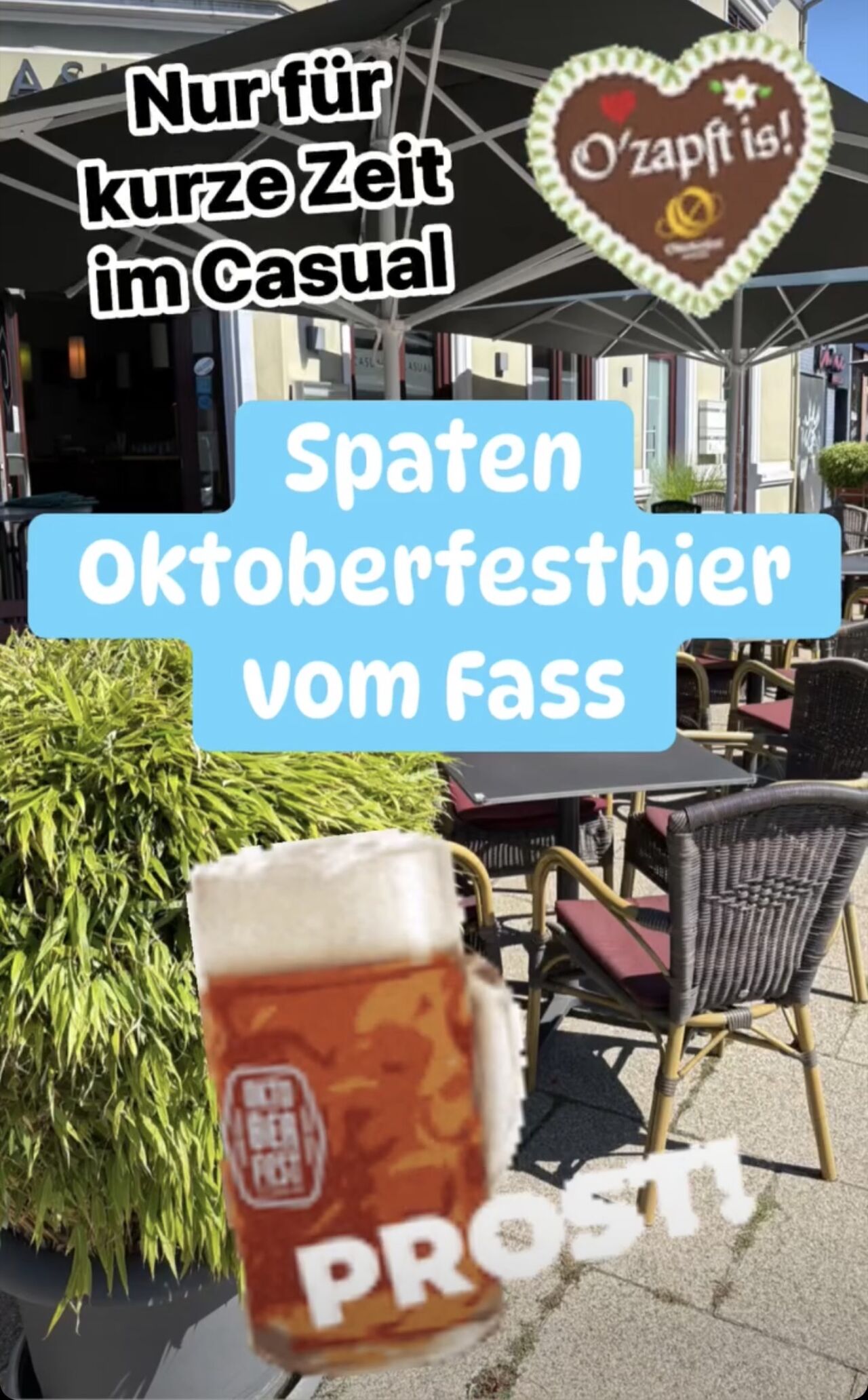 Spaten Oktoberfestbier vom Fass , nur für kurze Zeit im Casual🍺🥨