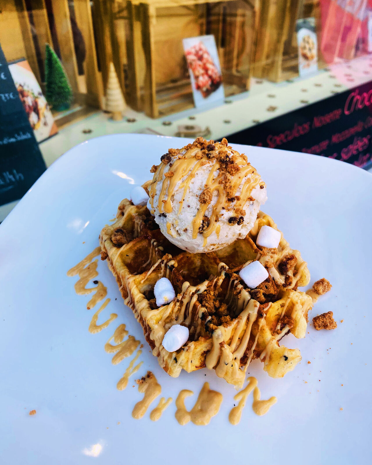 Gaufre liégeoise glace 