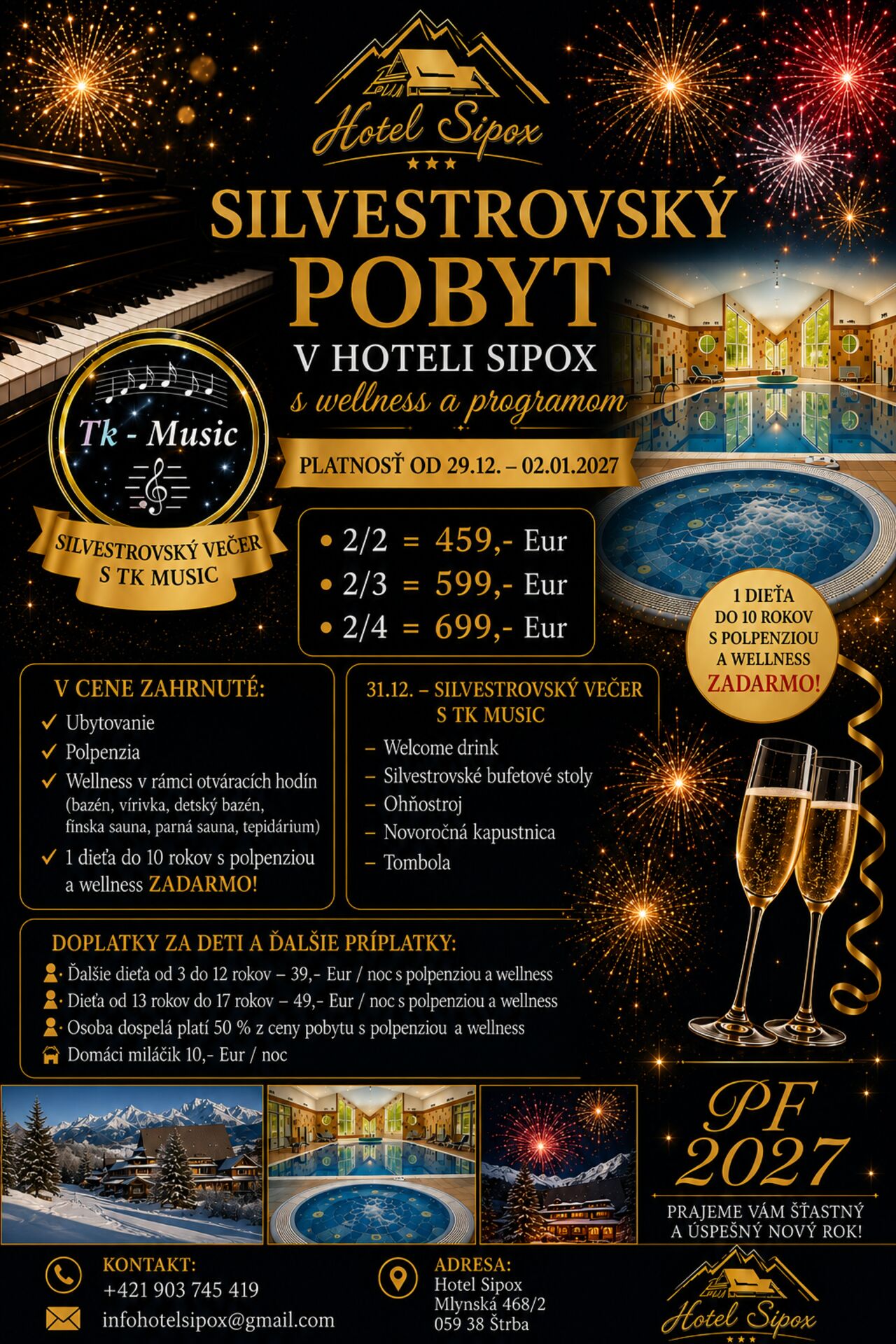 Privítajte rok 2027 s výhľadom na zasnežené Tatry!