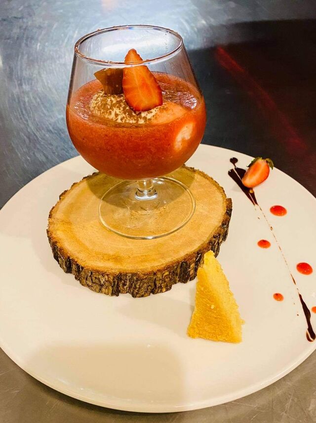 Cappuccino de fraises 🍓