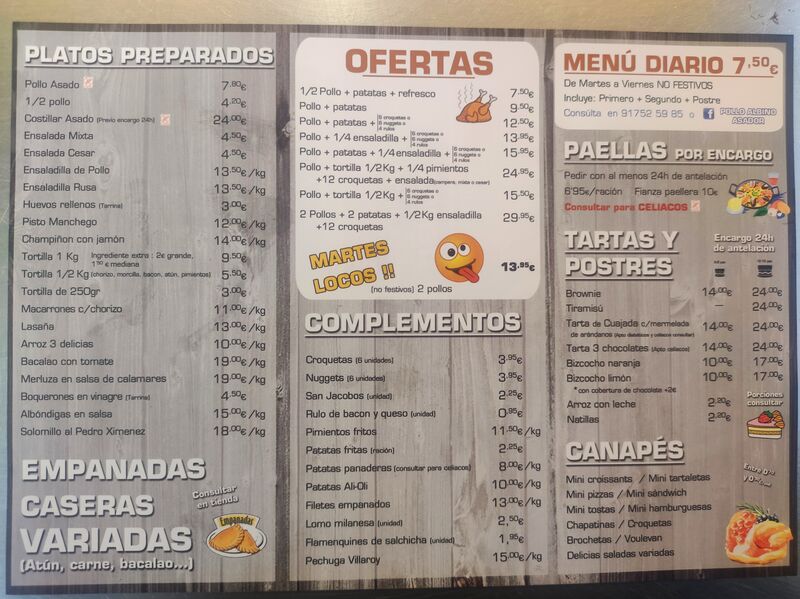 NUESTROS PRECIOS ACTUALIZADOS 19 DE MAYO 