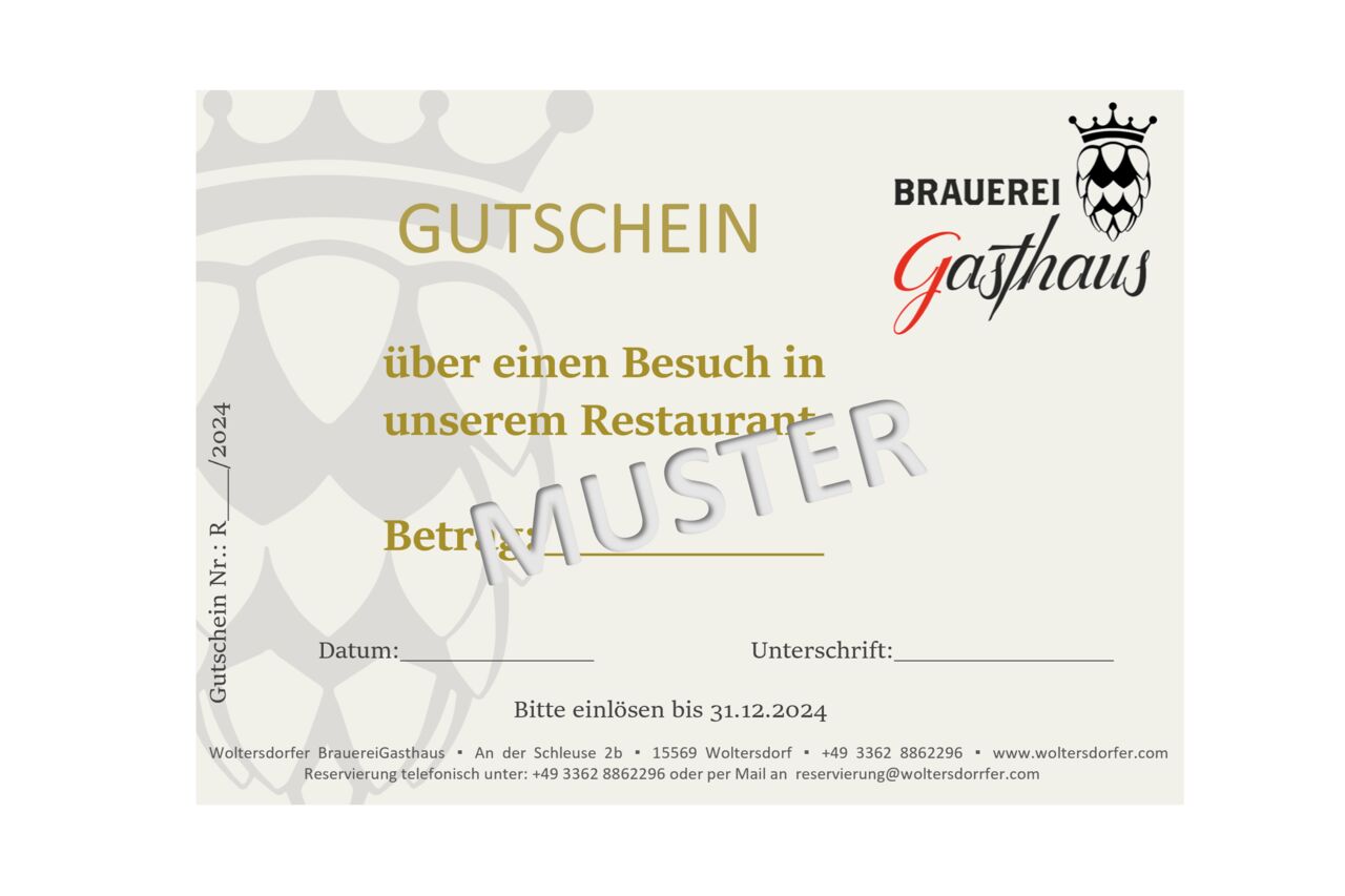 Restaurantgutscheine