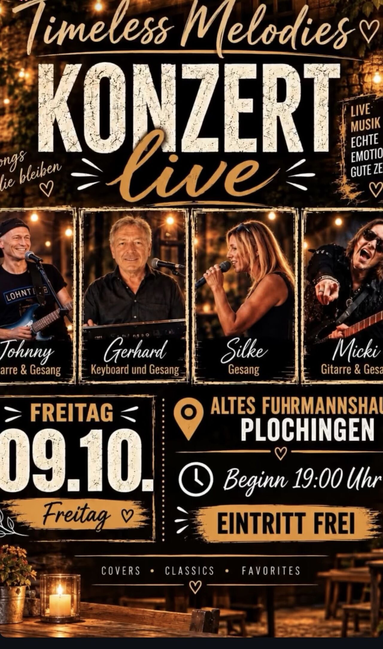 Freitag, 09.10.26 - "Timeless Melodies"