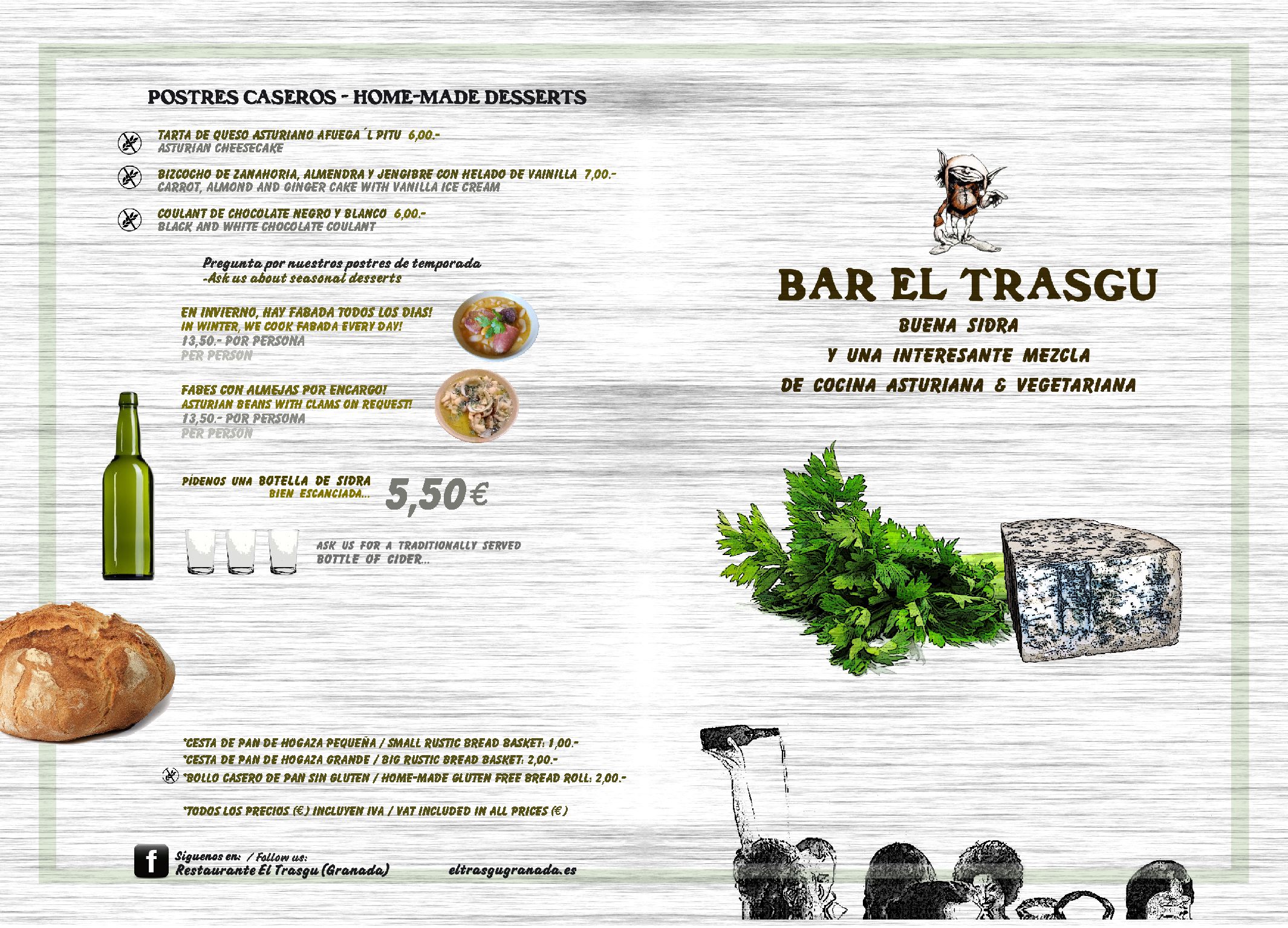 Sidreria Restaurante El Trasgu Restaurant Granada Mediterranean Spanish Cuisine Near Me Book Now