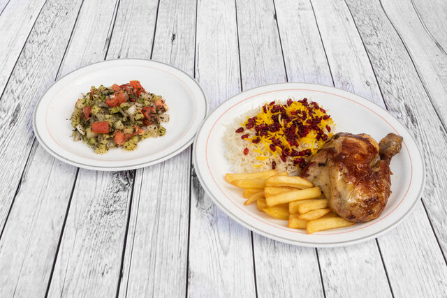 Riz aux epines de vinette (Berberis) avec poulet
