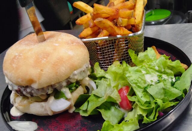 Burger au bleu d'Auvergnat AOP