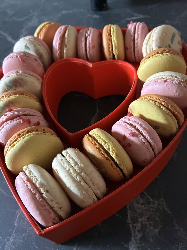 Coffret en forme de cœur pour 19