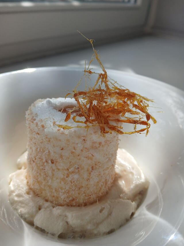 Oeuf à la neige, noix de coco