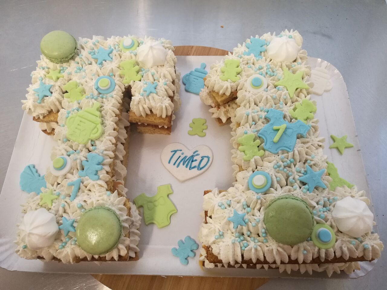 Number&letter Cake Timéo 1 an