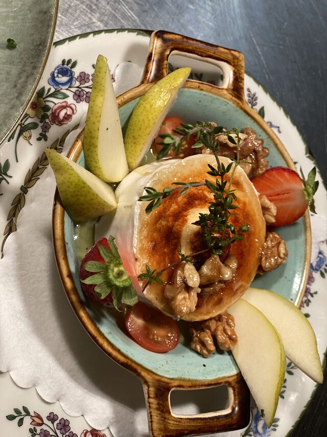 Karamellisierte Ziegenkäse 