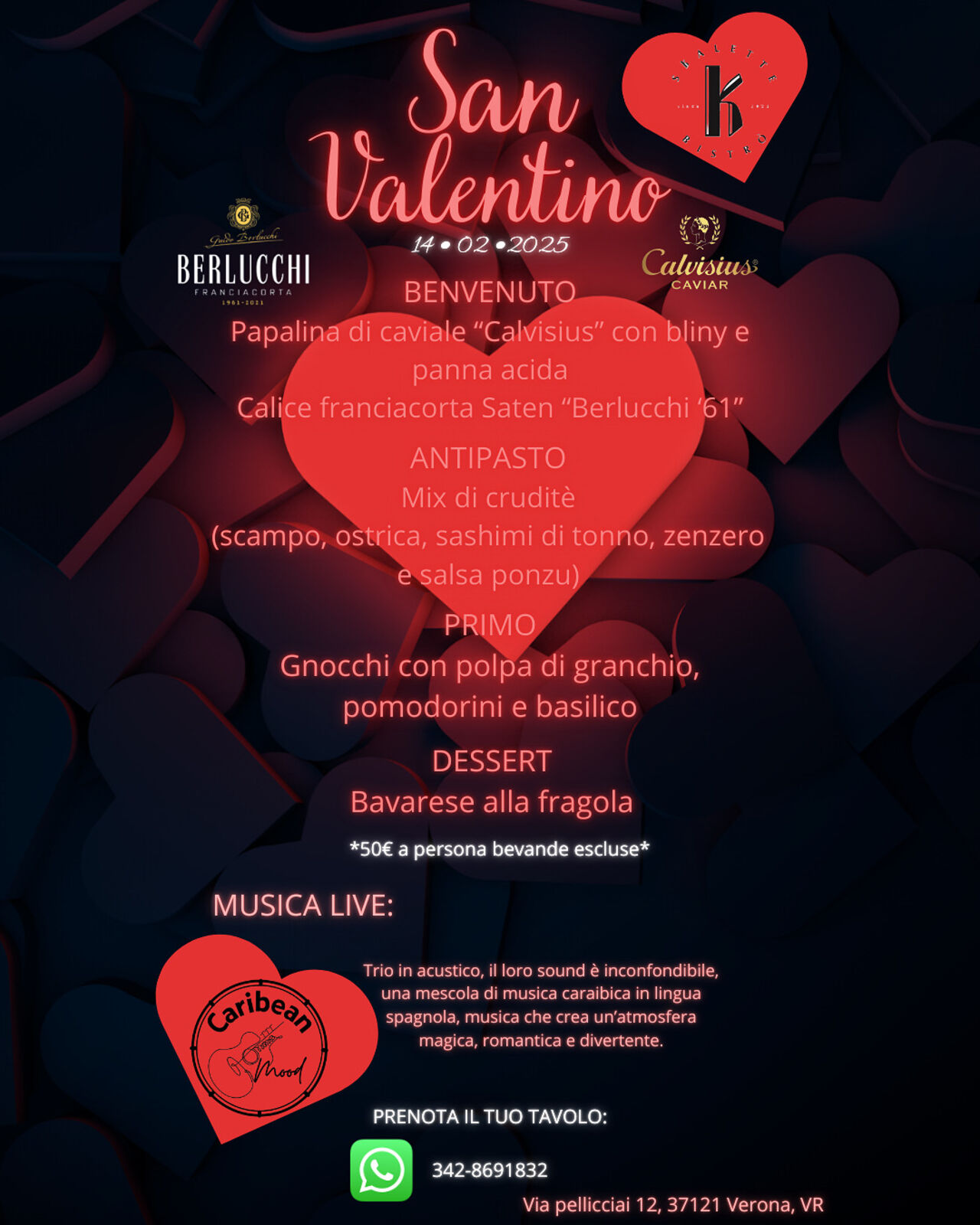 Menù San Valentino 2025