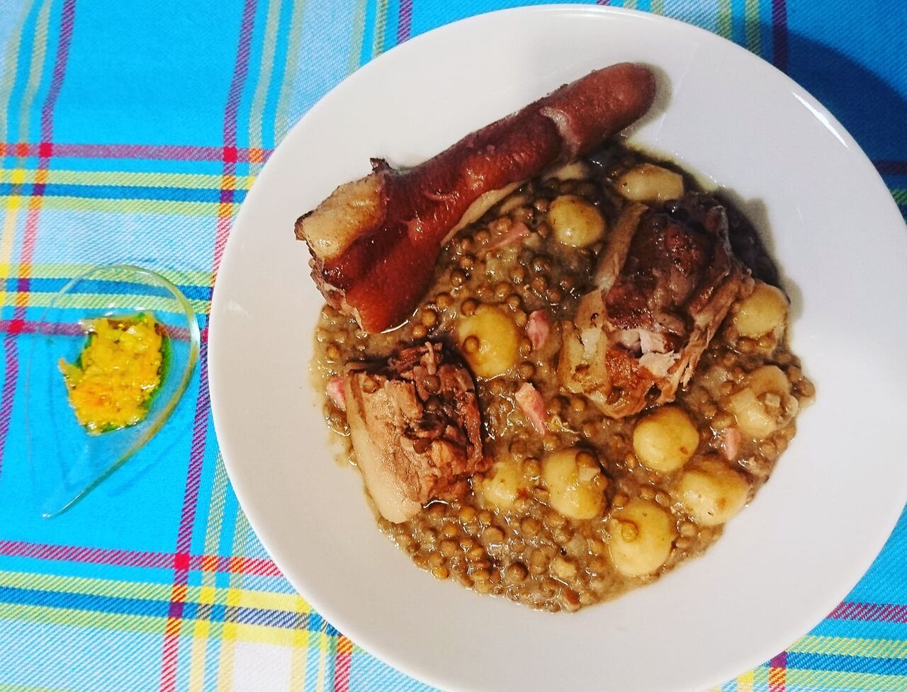 Dombrés lentilles queue de cochon 