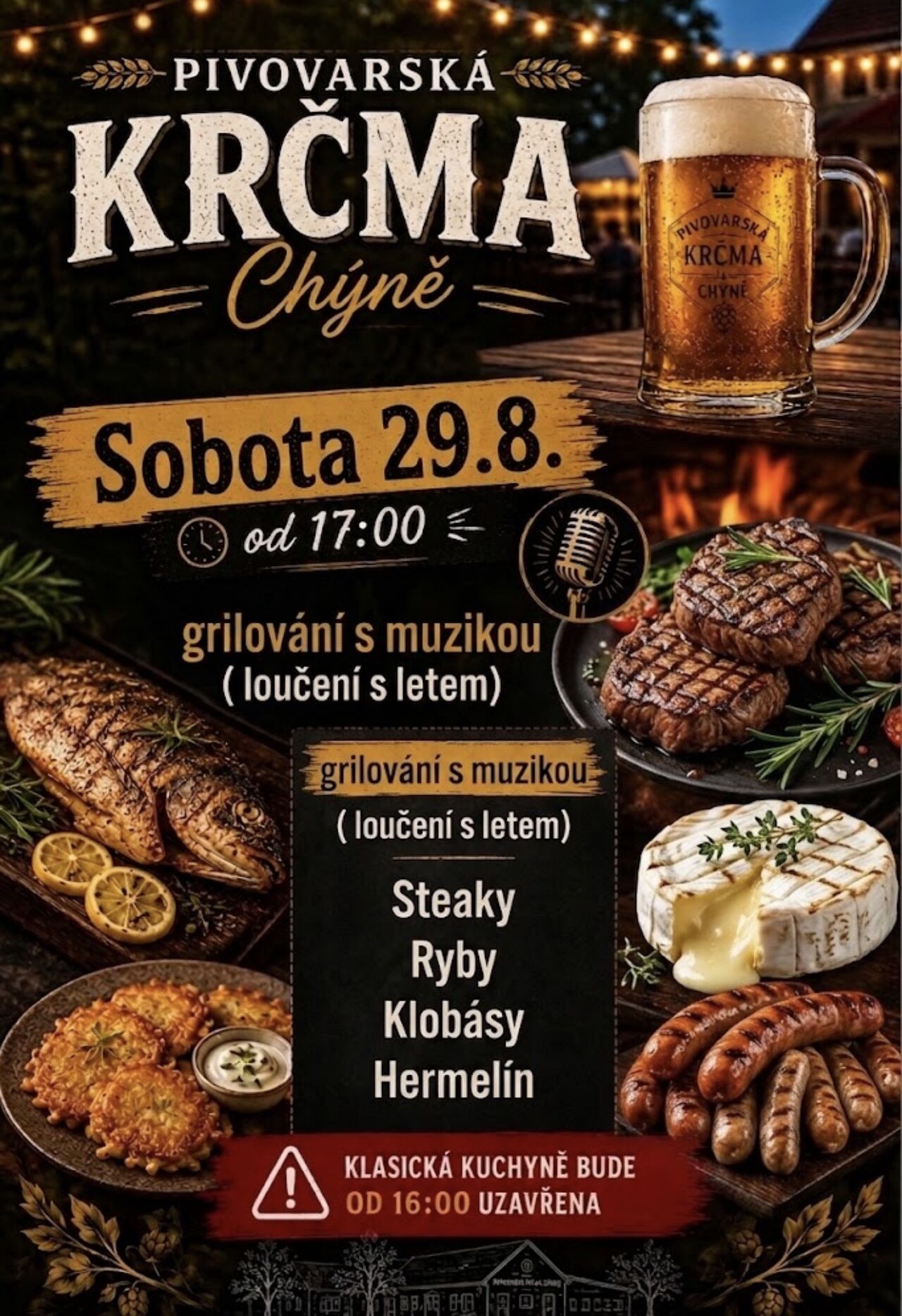 Grilovačka v krčmě