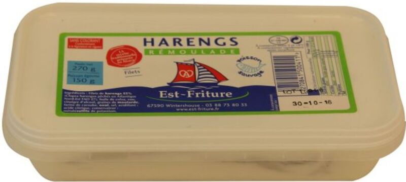 Barquette filets de hareng à la rémoulade - 3,42€