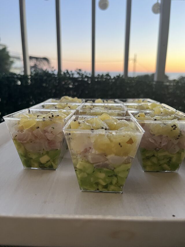 Verrines tartare daurade