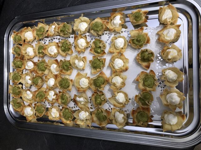 Corolles guacamole et chèvre miel 