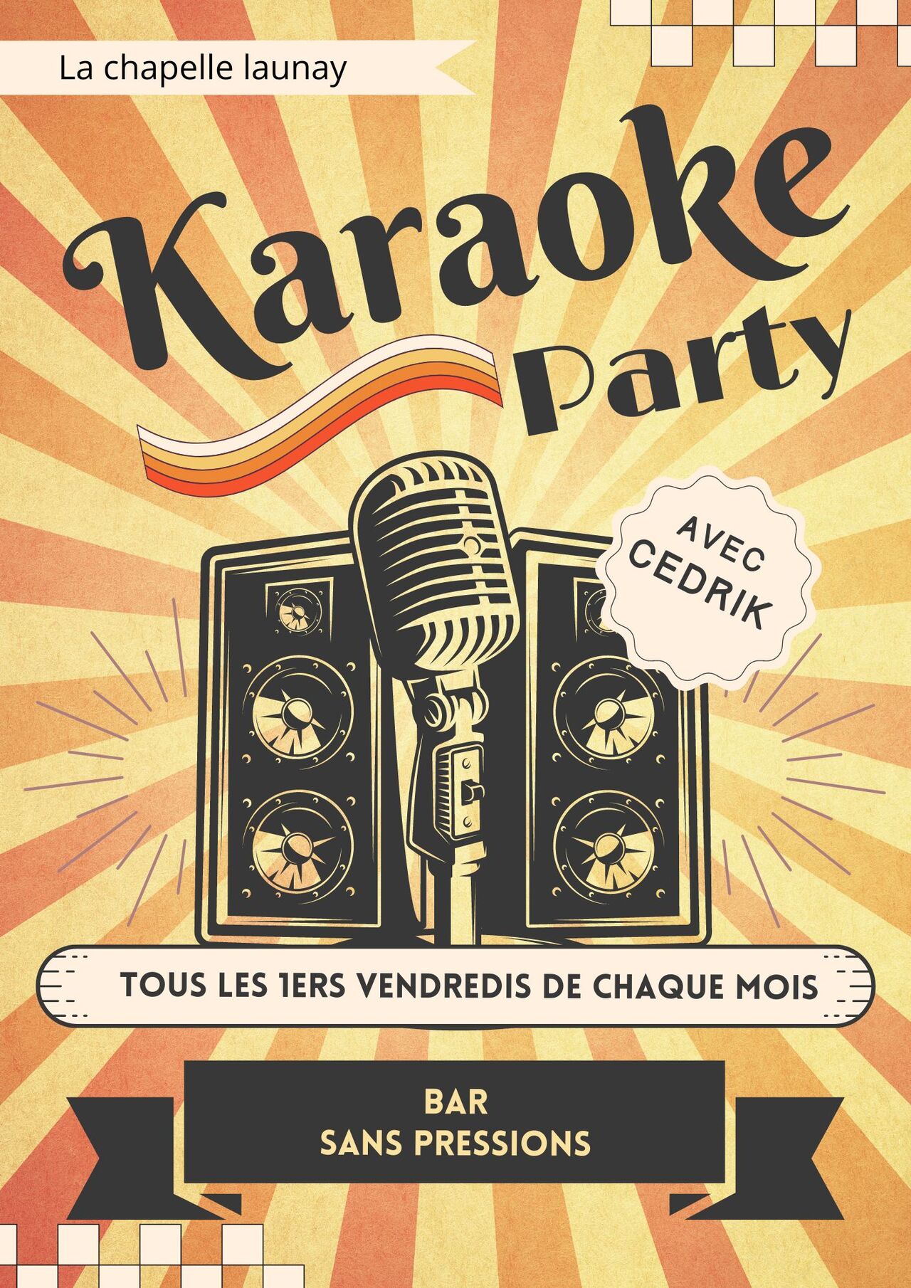 Karaoké avec Cedrik