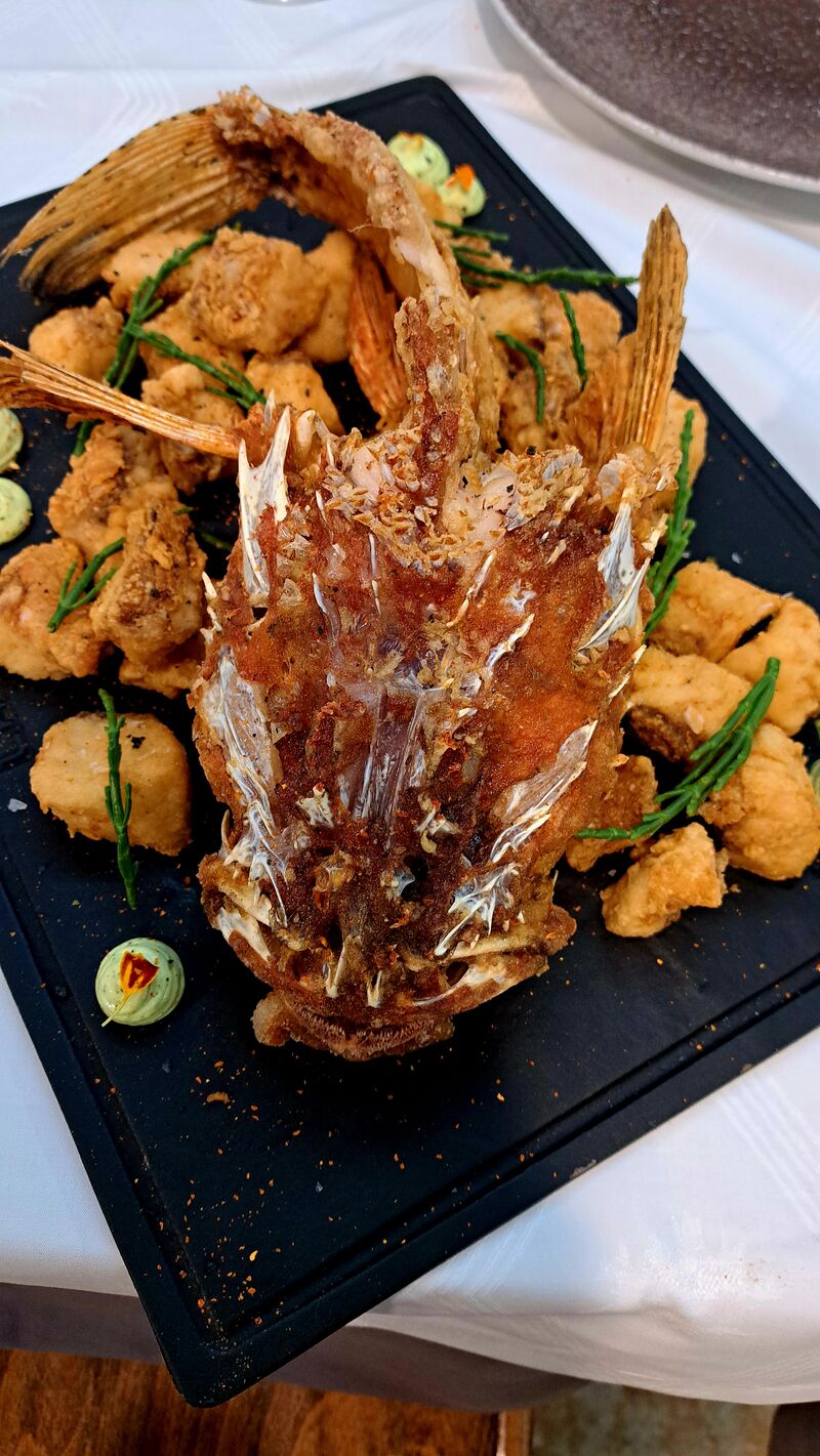 Escorpa frita al estilo señorito