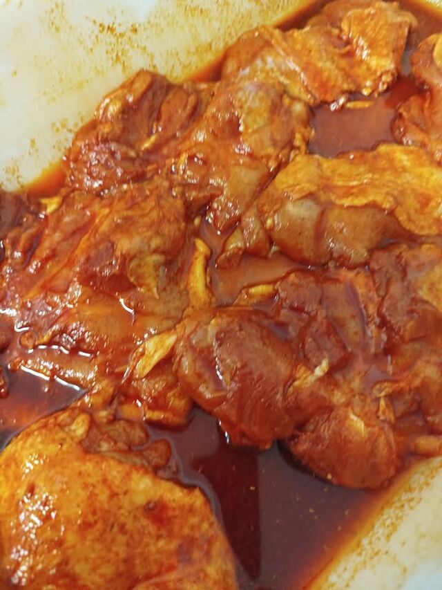 Haut de cuisse de poulet mariné 