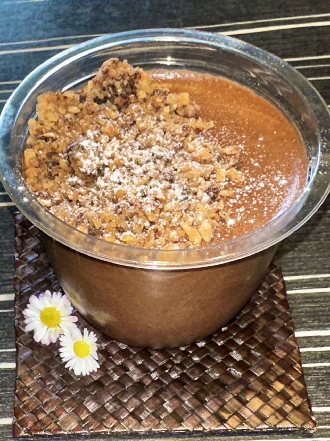 Mousse au chocolat streusel 
