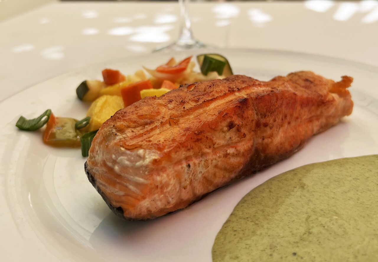 Salmón a la brasa