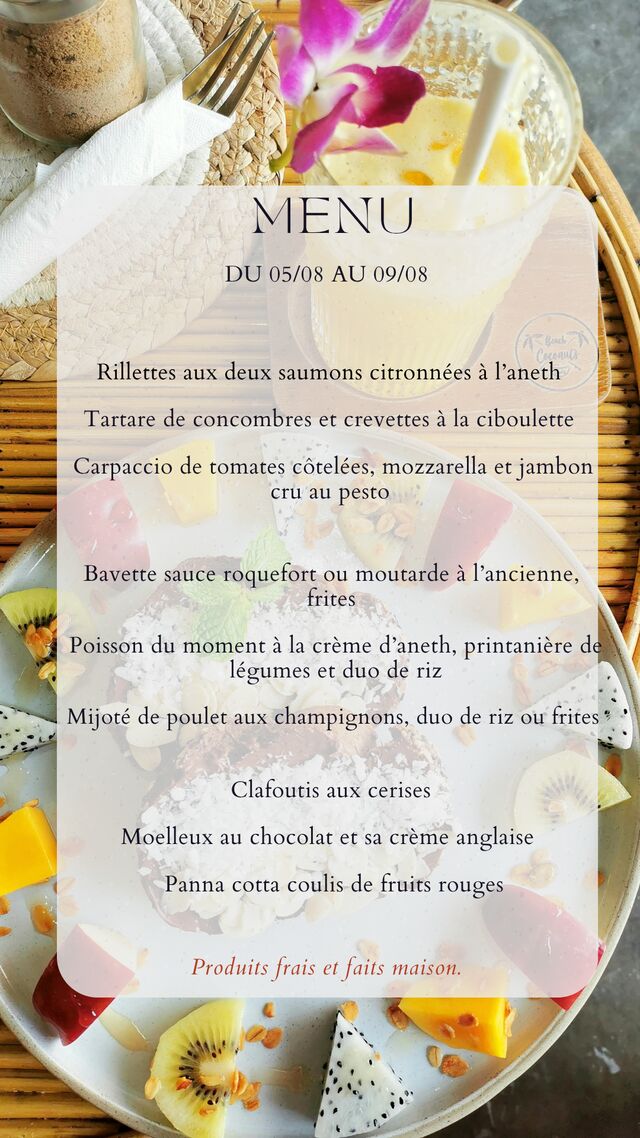 Menu du 05/08/25 au 09/08/25