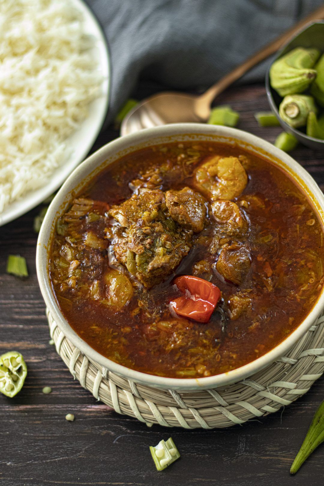 Soupe candia / sauce gombo 10€