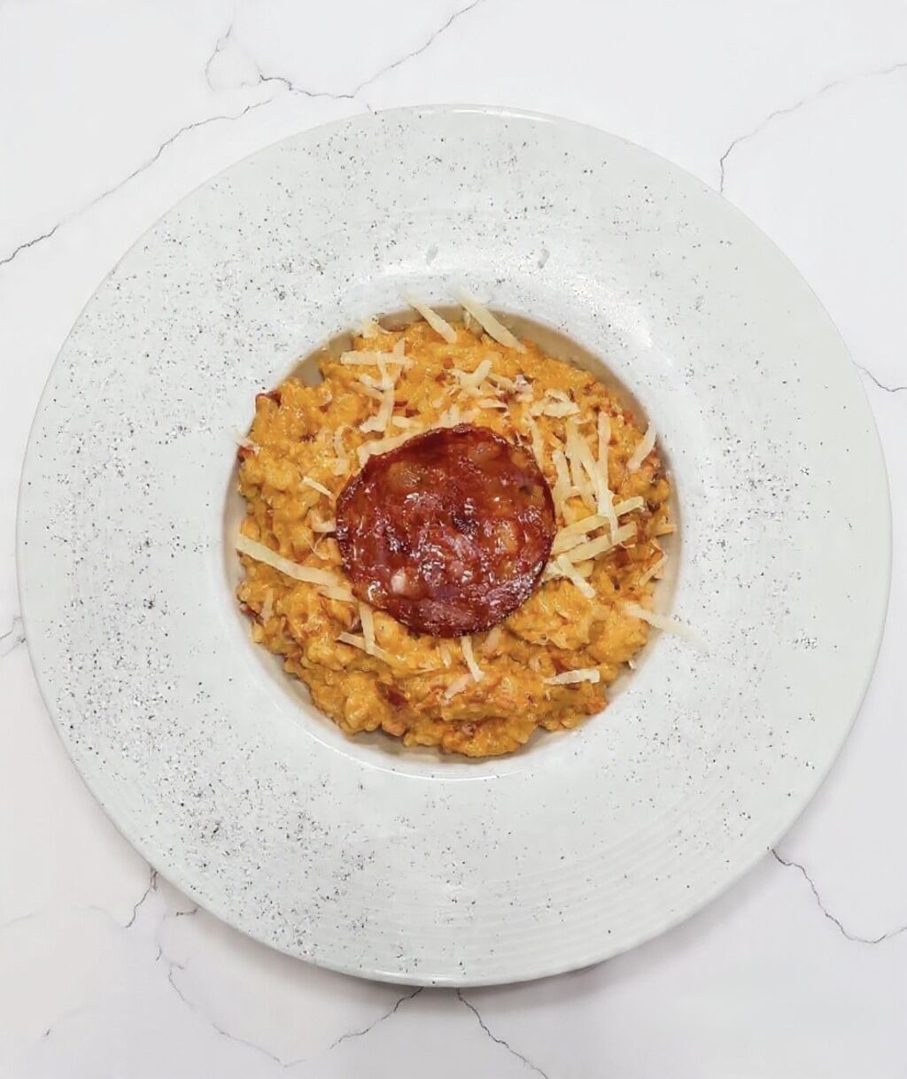 Tagliatelles au chorizo et parmesan