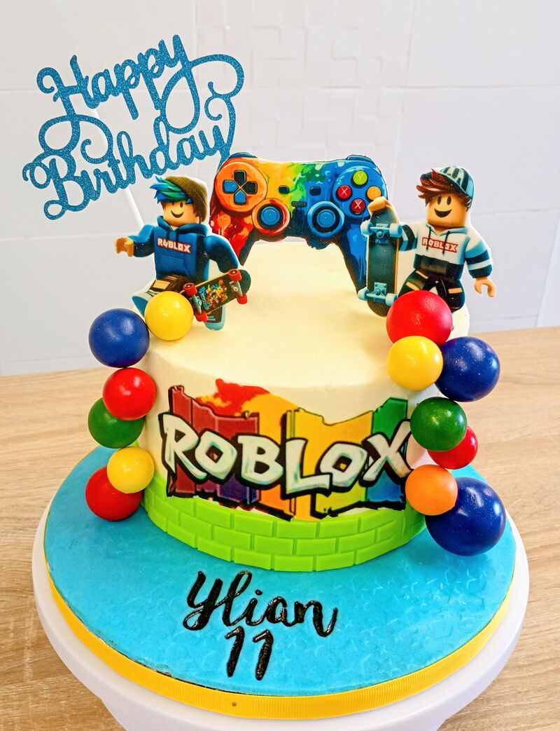 Gâteau thème Roblox 