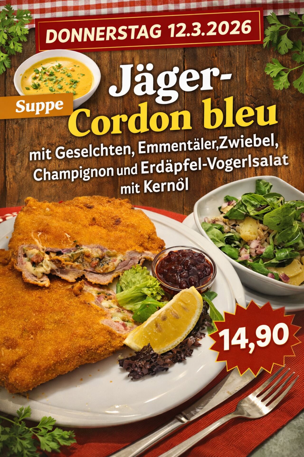 Cordon Bleu Tag 12.3.2026