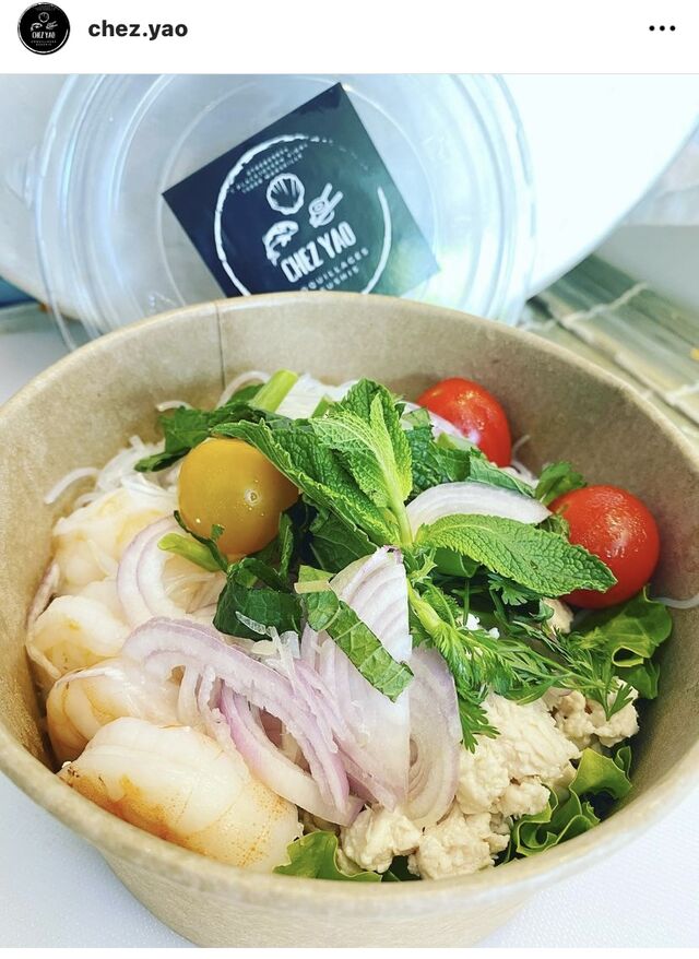 Salade de vermicelles aux crevettes 