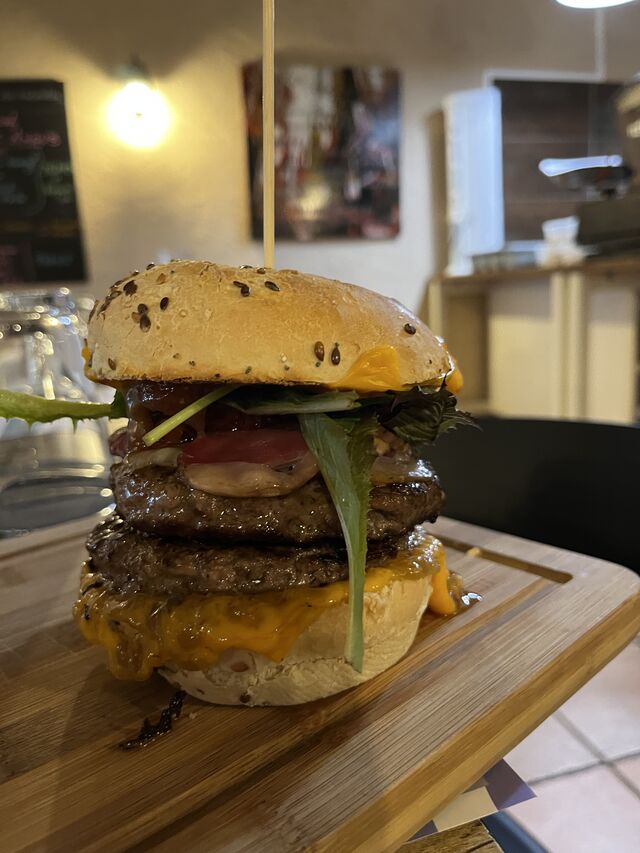 Le burger magret double 