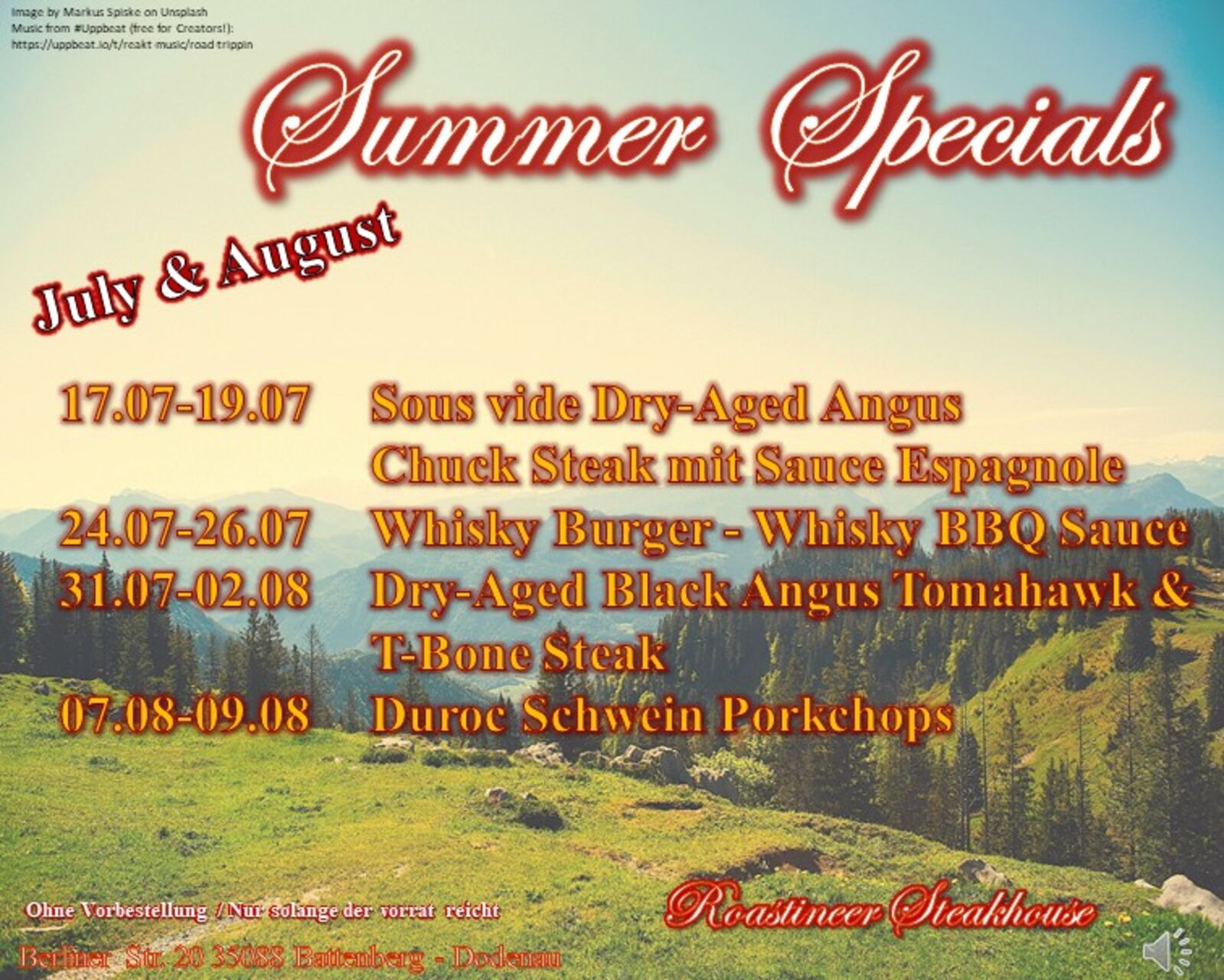 Summer Specials