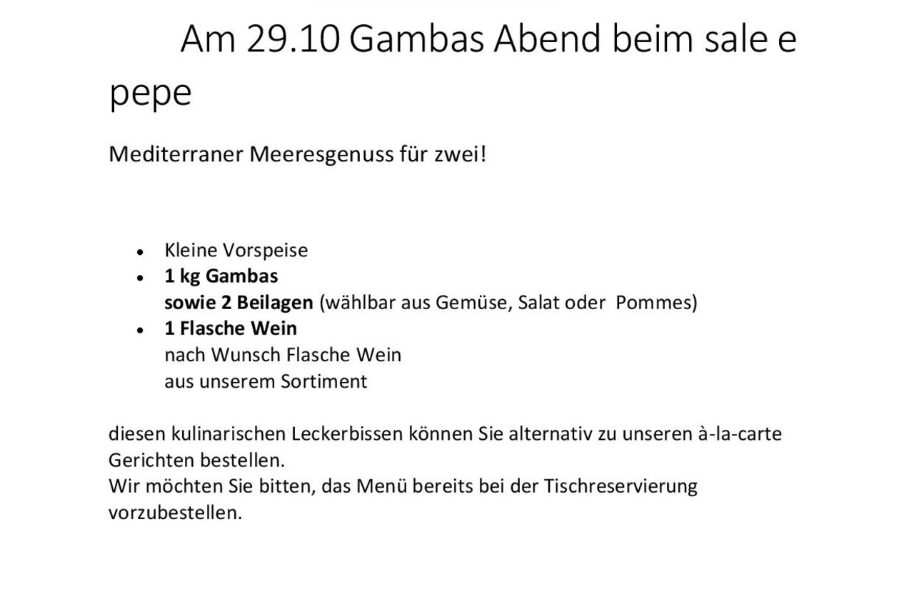 Gambas Abend