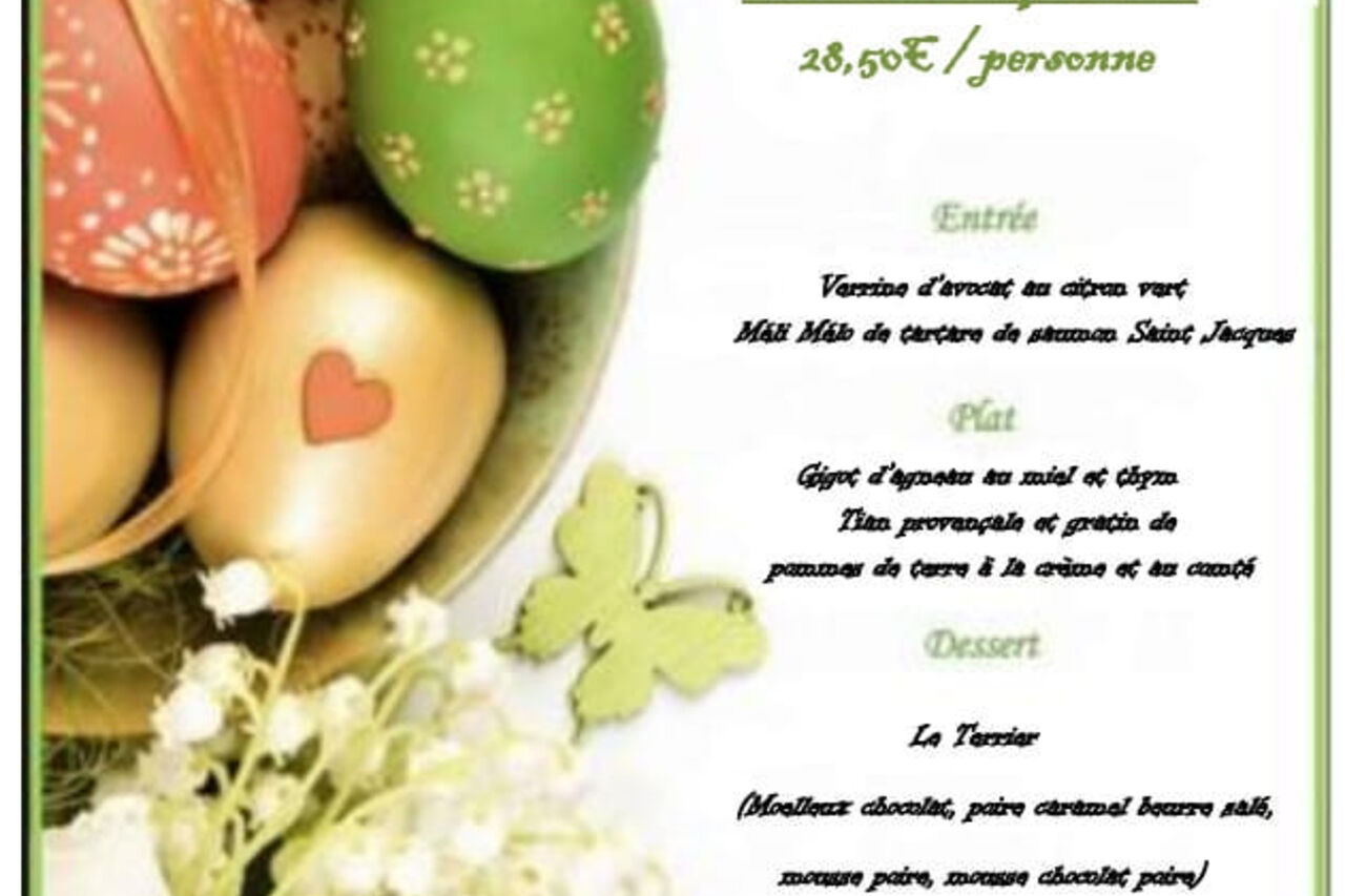 Menu de Pacques
