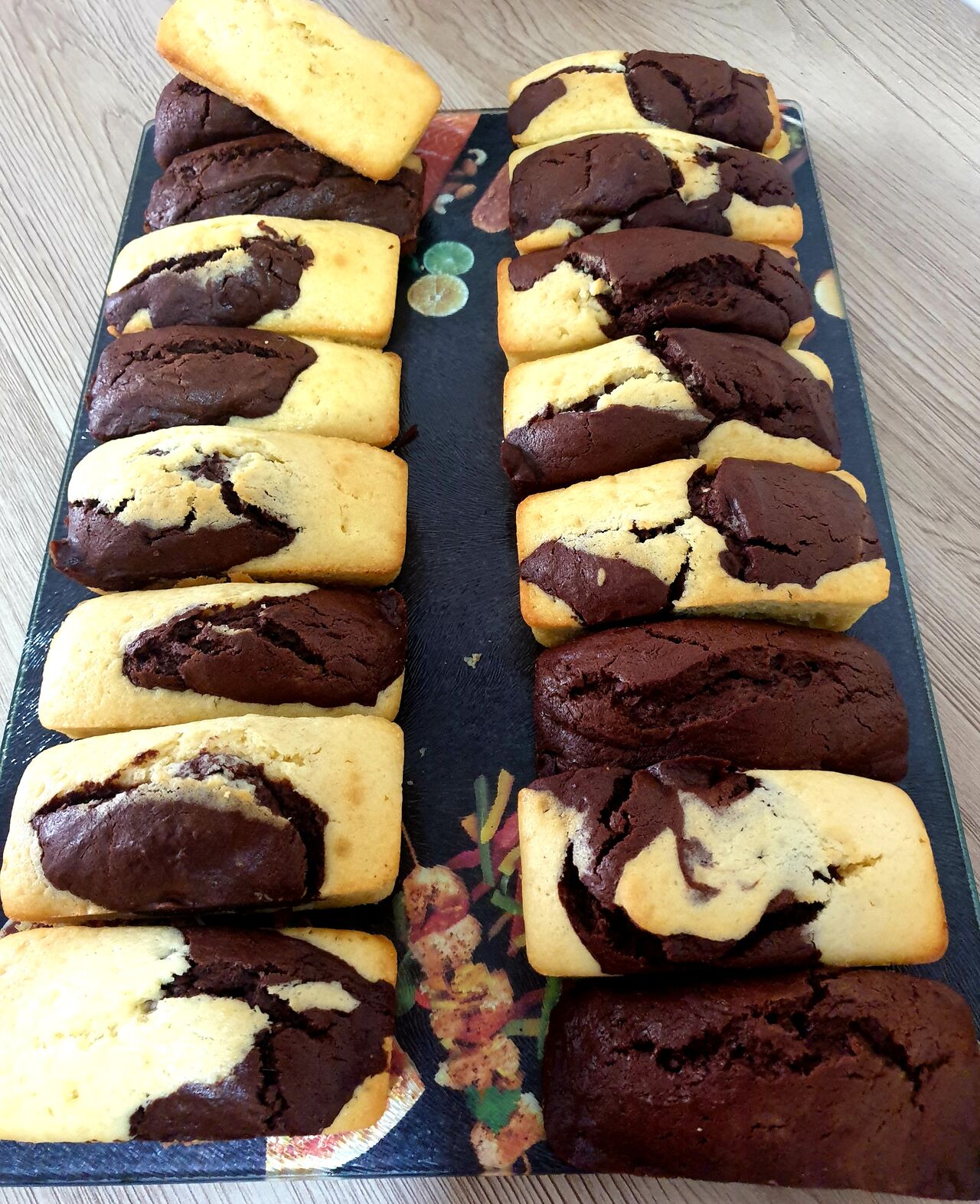 Mini-marbré chocolat noir