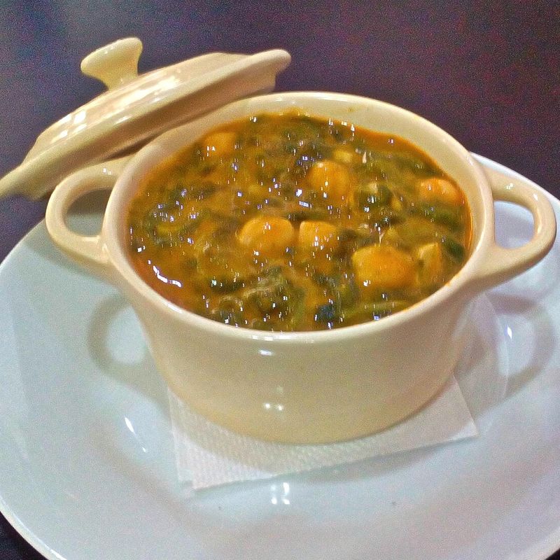 Espinacas con Garbanzos