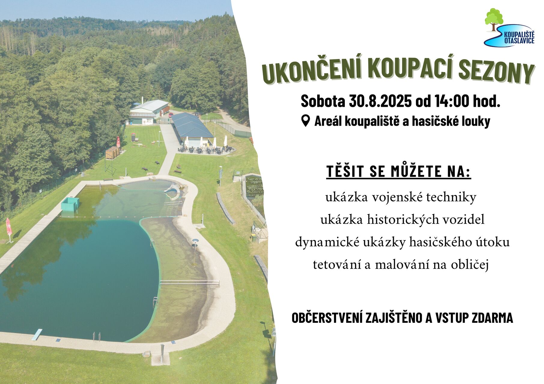 Ukončení koupací sezony 2025