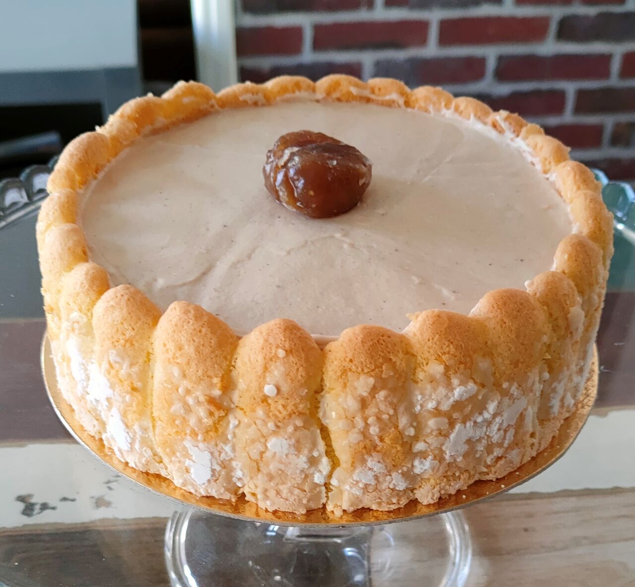 Charlotte aux marrons (mousse à la crème de marrons)