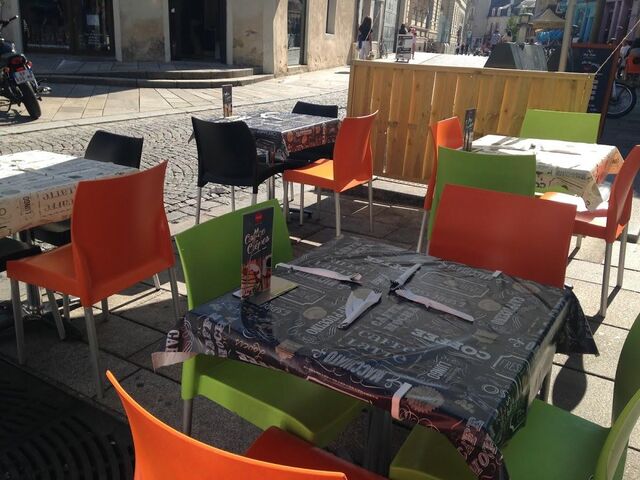 La terrasse rue piétonne