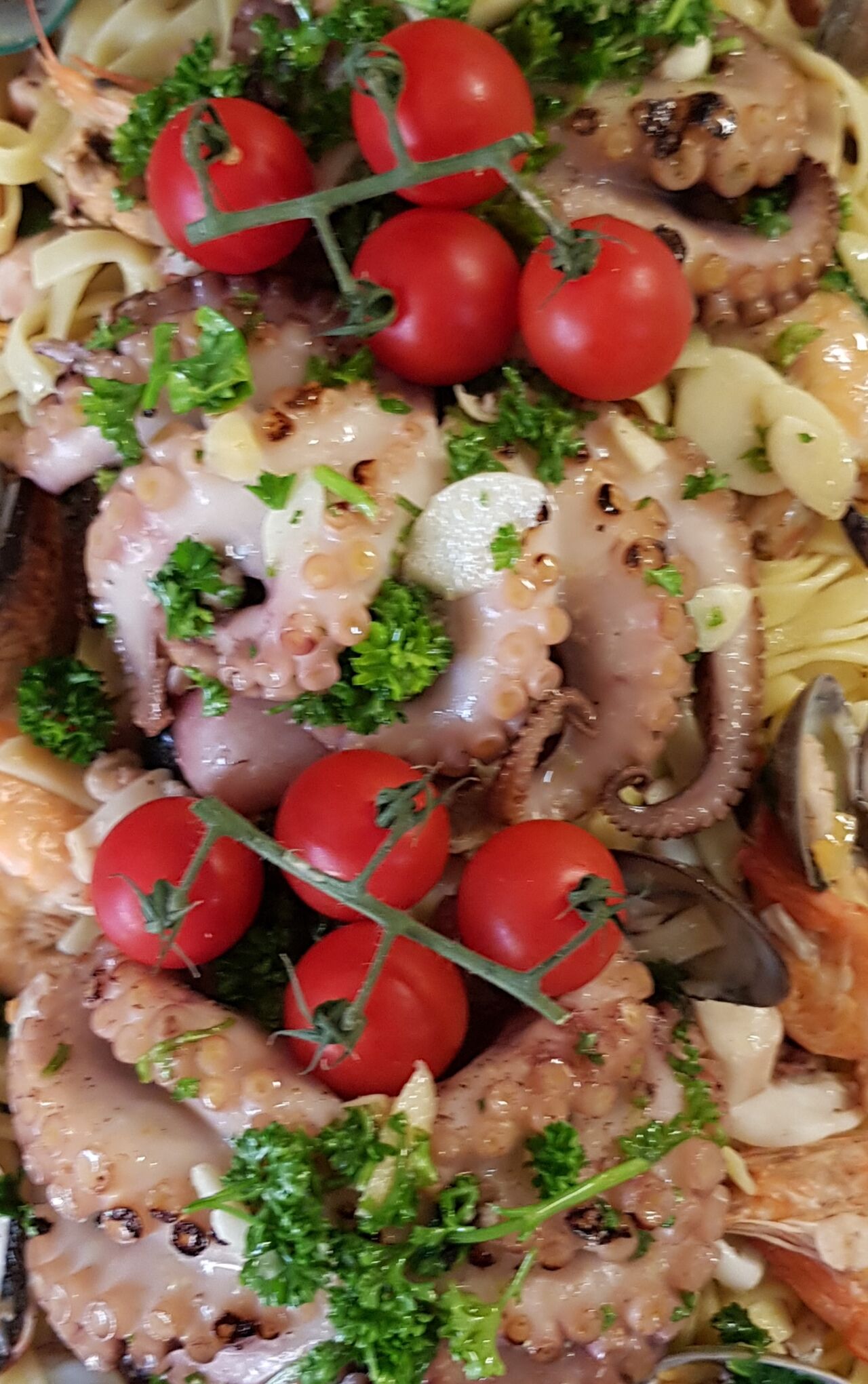 Linguine aux poulpe