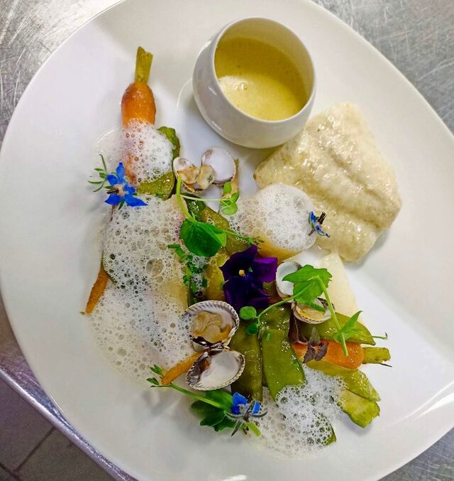 Turbot sauce Vouvray